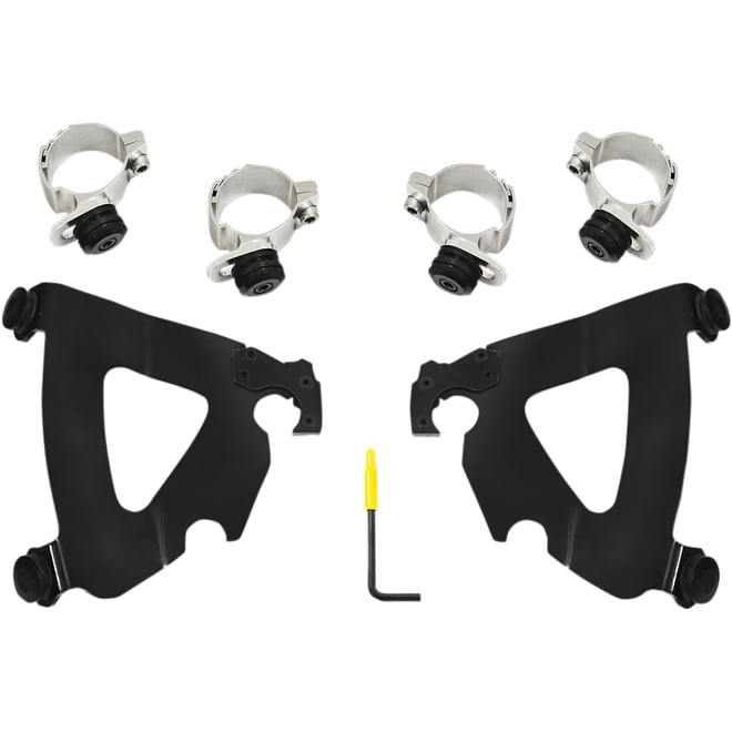 Memphis shades Road Warrior Mounting Kit - Black - FXD