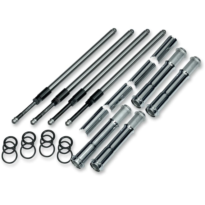 S&s cycle Quickee Pushrod Kit with Chrome Covers - M8