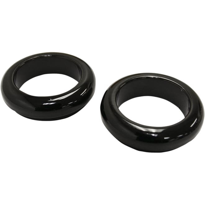 La choppers Fork Boot Cover - 39 mm - Gloss Black Powder Coat