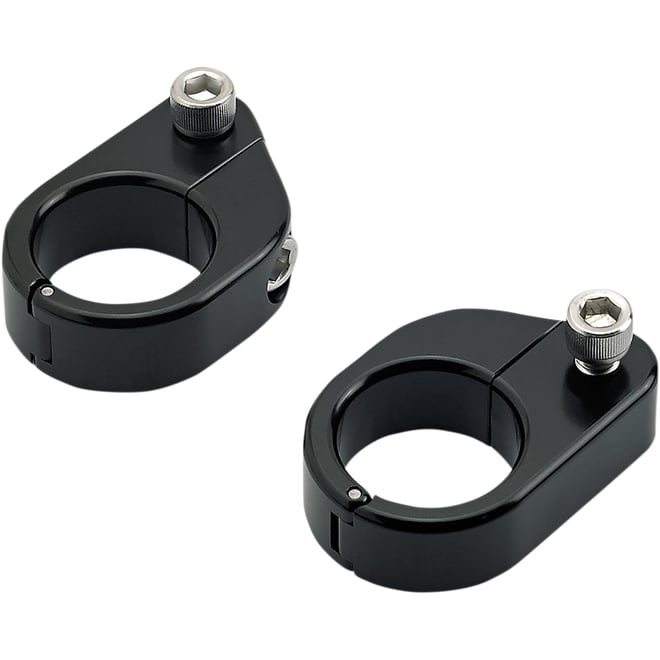 Biltwell O/S Speed Clamps - Black Electroplated - Straight Biltwell O/S Speed Clamps - Black Electroplated - Straight