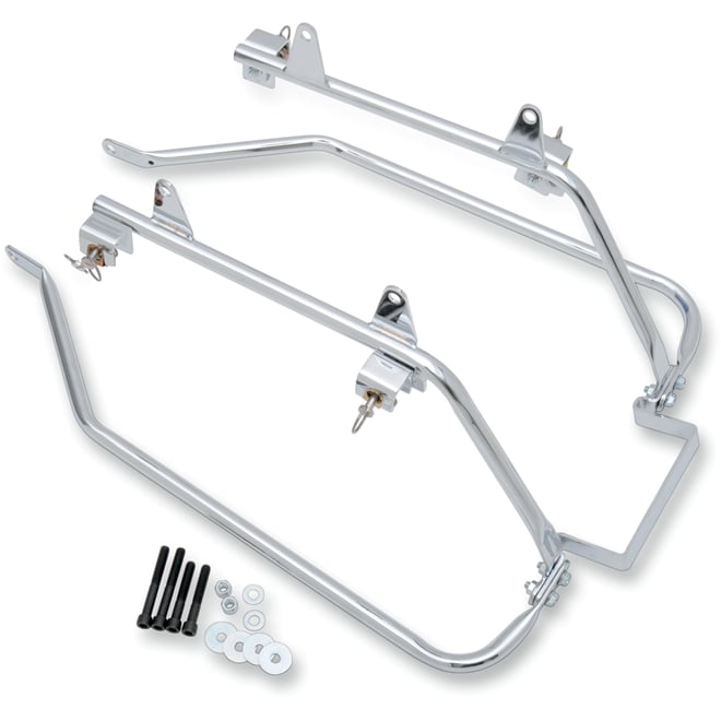 Cycle visions Saddlebag Mounts - Chrome - FLST '00-'07