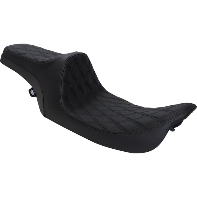 Drag specialties Predator III Seat - Double Diamond - Black Stitched - FLHR/FLHX '99-'07