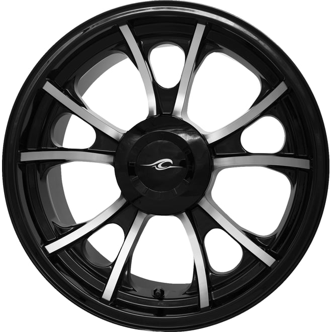 Coastal moto Rear Wheel - Largo 3D - Single Disc/with or without ABS - Black Cut - 18x7