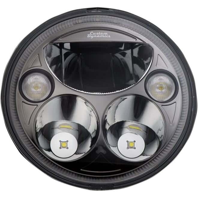 Custom dynamics 7" TruBEAM® Headlamp - Black - Chieftain Custom dynamics 7" TruBEAM® Headlamp - Black - Chieftain