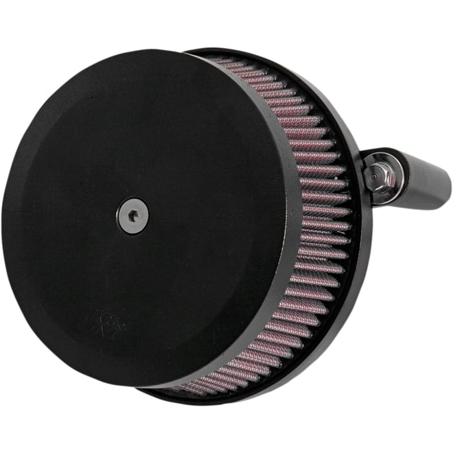 K & n Street Metal Air Intake Kit - Hammer - Black - Twin Cam