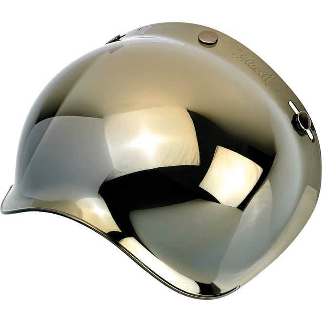 Biltwell Bubble Shield - Gold Mirror