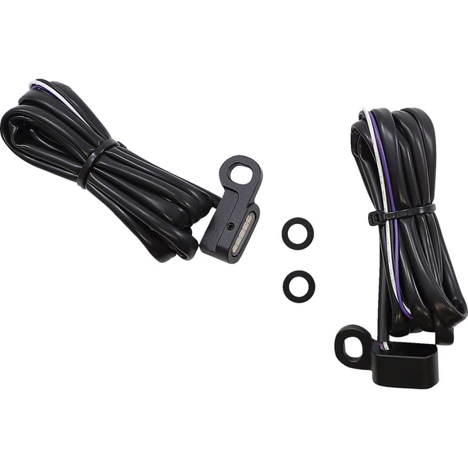 Drag specialties Marker Lights - White/Amber - Black