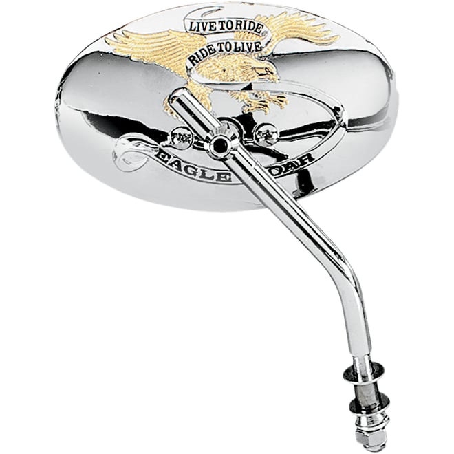 Drag specialties 6" Live to Ride Mirror - Oval