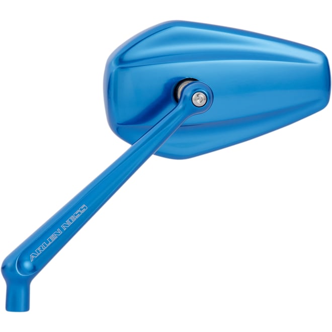 Arlen ness Mirror - Mini/Stocker - Side View - Hexagon - Blue - Left