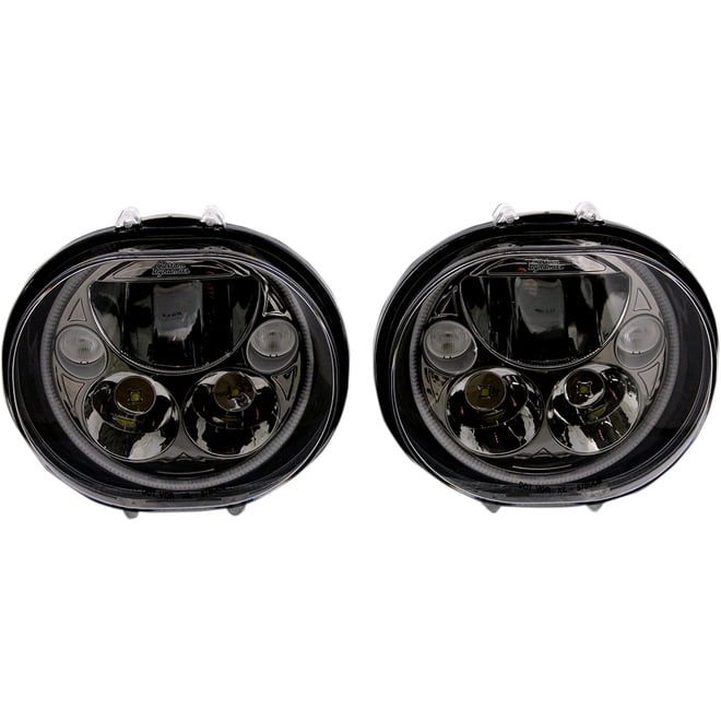 Custom dynamics LED Headlight - 5-3/4" - Black - Pair Custom dynamics LED Headlight - 5-3/4" - Black - Pair