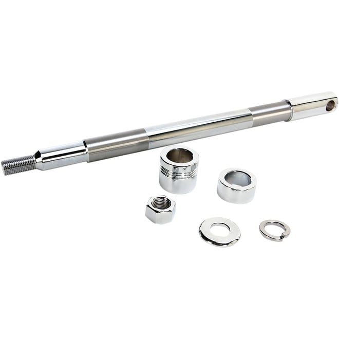 Drag specialties Axle Kit - Front - Chrome Drag specialties Axle Kit - Front - Chrome
