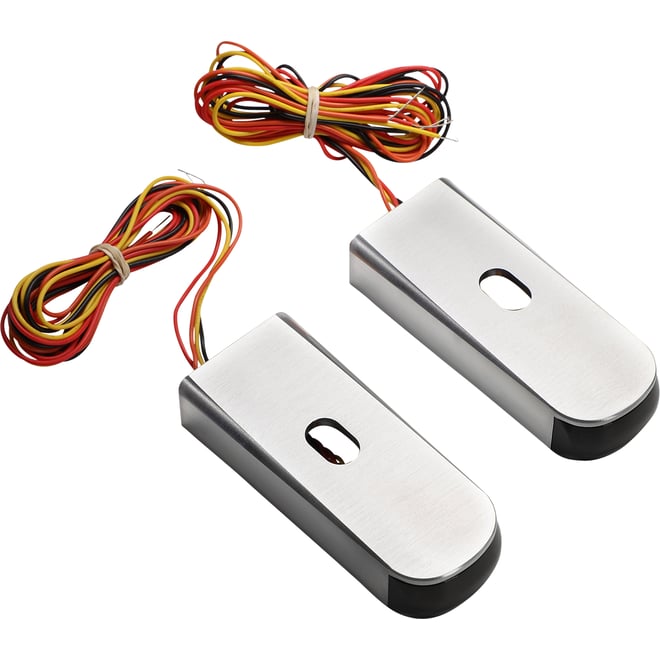 Alloy art LED Strut Light - Red/Raw '06-'17 FXD