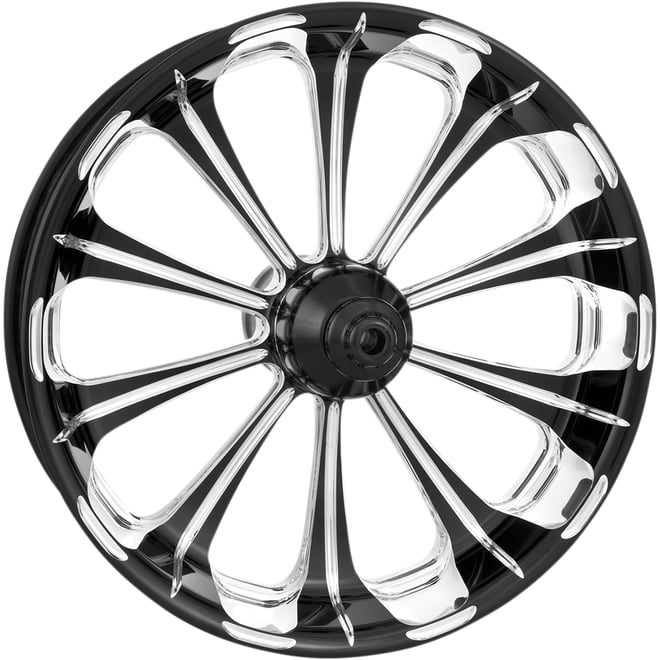 Performance machine (pm) Wheel - Revolution - Front - Dual Disc/with ABS - Platinum Cut™ - 21x3.5 - '08+ FLD