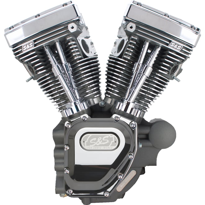 S&s cycle T124 Long Block Engine - Stone Gray - Touring