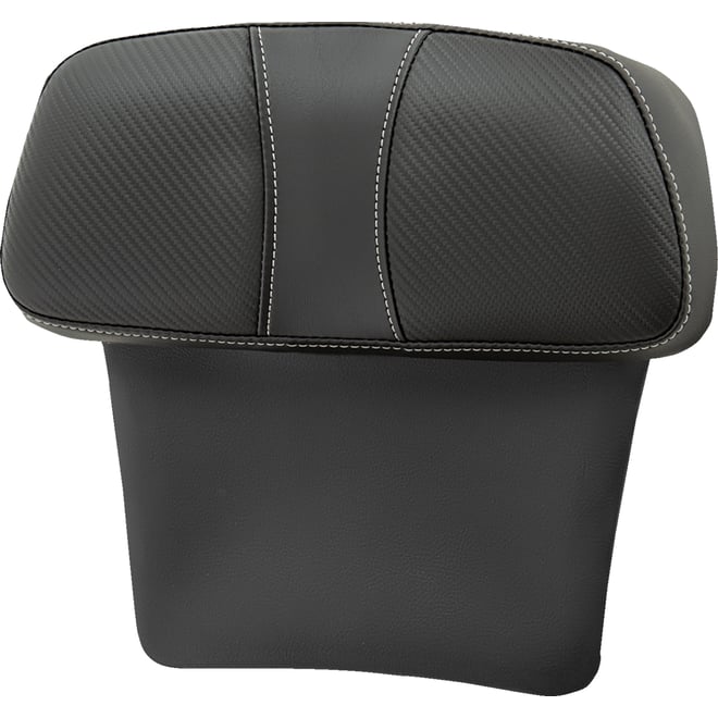 Saddlemen Chopped Tour Pak Backrest Pad - Dominator - Black w/ Carbon Fiber Inset - FLT/FLH '14-'23