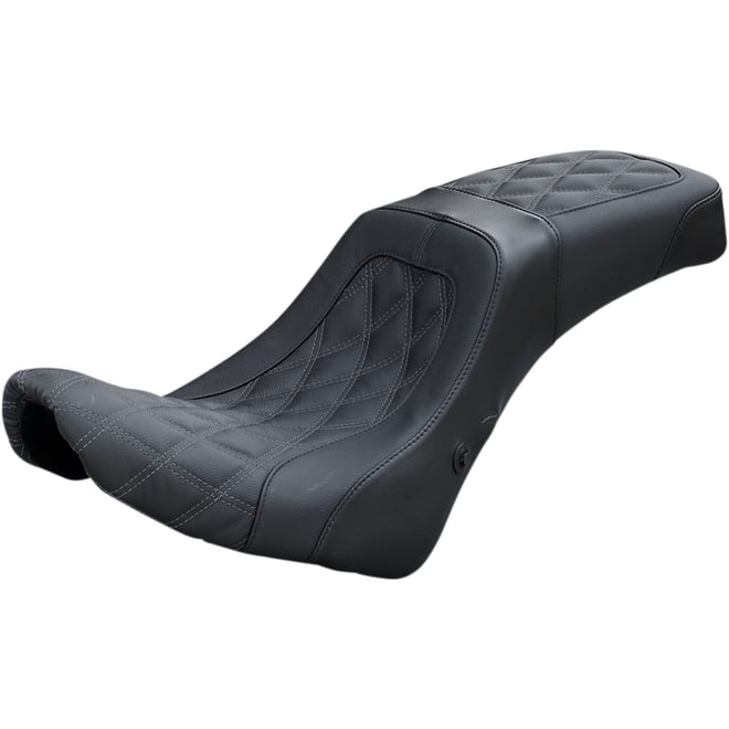 Danny gray Airhawk Weekday 2Up XL Seat - no Backrest Receptacle - Diamond Stitch - Air - FL/FXBB '18-'23