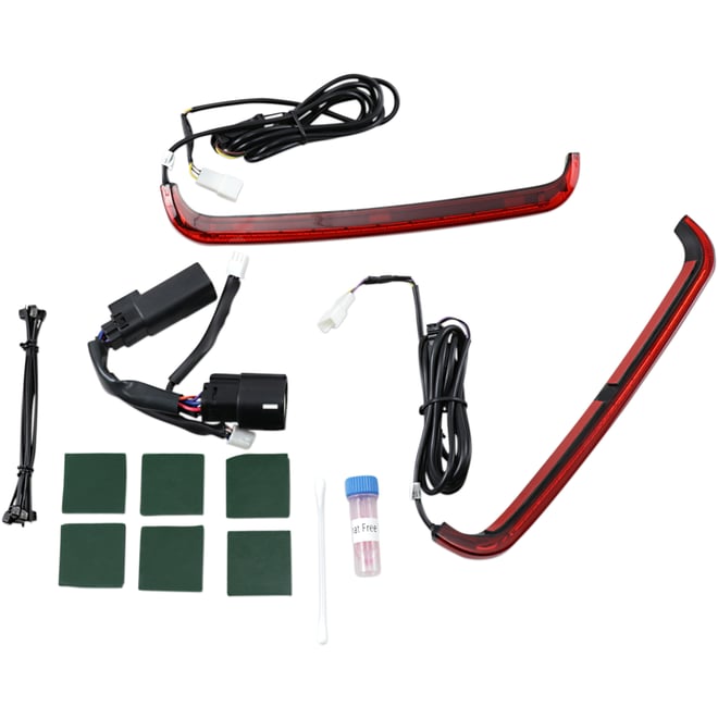 Custom dynamics Saddlebag Lights - '10-'13 - Red Lens