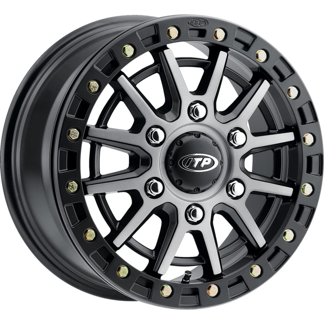 Itp Wheel - SD10 Beadlock - Front/Rear - Brushed Gray w/Black - 15x7 - 6/5.5 - 78.9 mm