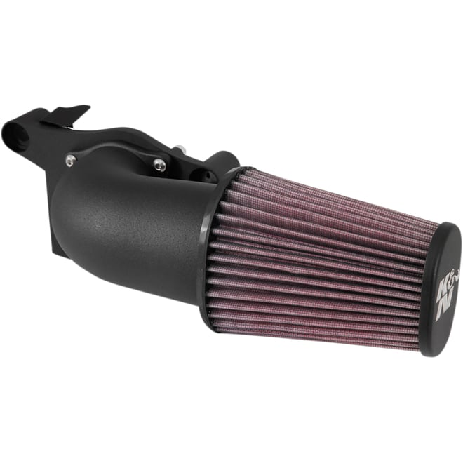 K & n Aircharger® Intake System with Mandrel-Bent Aluminum Intake Tube Kit - Black