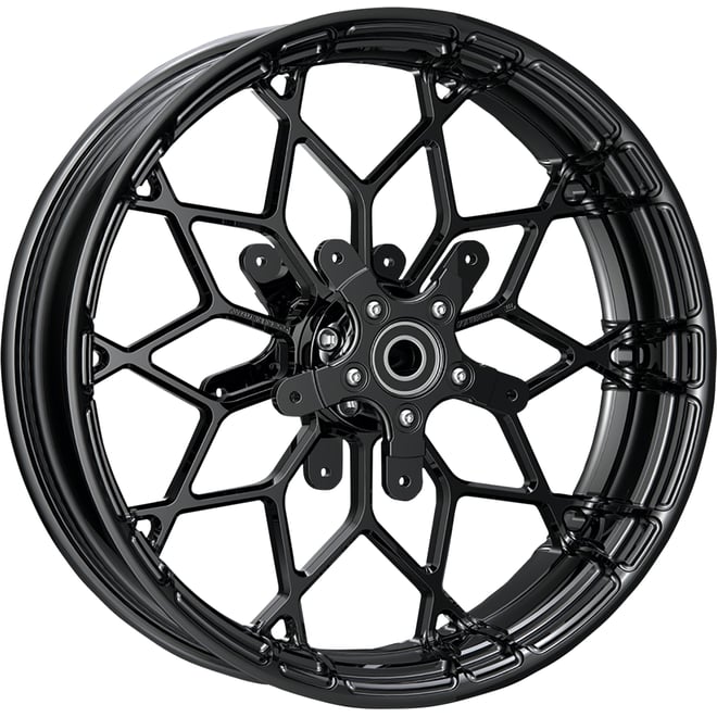 Arlen ness Wheel - Fat Factory - Forged - Front - Dual Disc - Black - 18x5.5