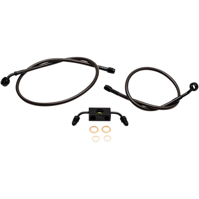 La choppers Brake Lines - 15" - 17" Ape Hanger Handlebars - Midnight La choppers Brake Lines - 15" - 17" Ape Hanger Handlebars - Midnight