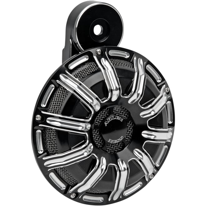 Arlen ness Custom Horn - 10 Gauge - Black - Universal