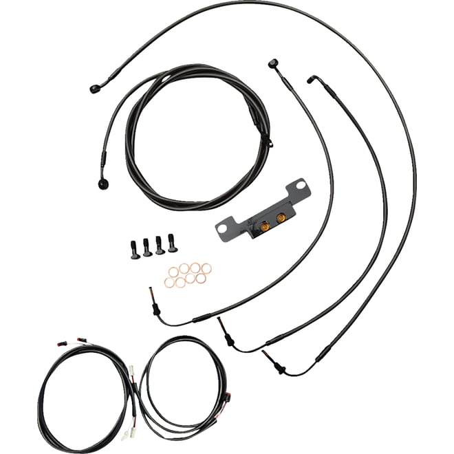 La choppers Cable Kit - Stock Handlebars - ABS - Midnight La choppers Cable Kit - Stock Handlebars - ABS - Midnight