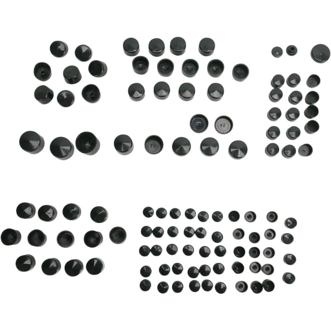 Drag specialties Bolt Covers - Black