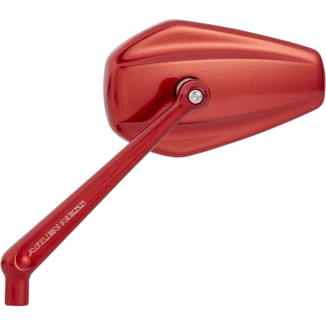 Arlen ness Mirror - Mini/Stocker - Side View - Hexagon - Red - Right