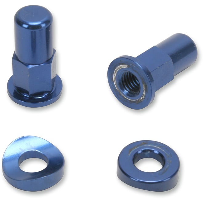 No toil Rim Lock Nut/Spacer - Kit - Blue