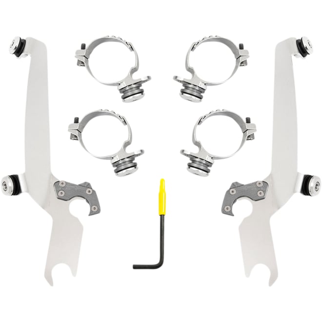 Memphis shades Sportshield Trigger Lock Complete Mount Kit - Polished - XL