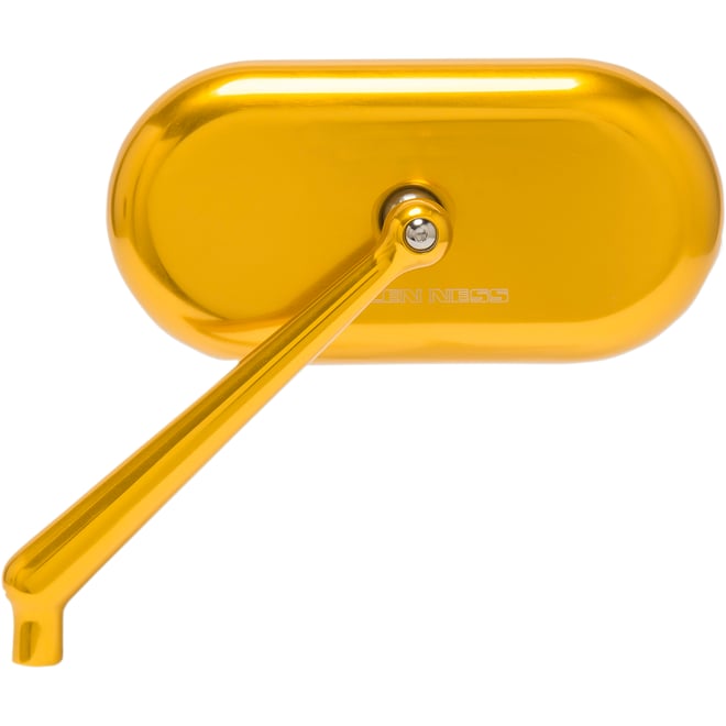 Arlen ness Mirror - Side View - Oval - Gold - Left