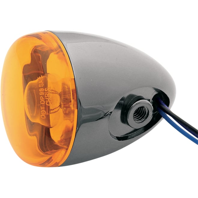 Chris products Turn Signal - Black Nickel/Amber