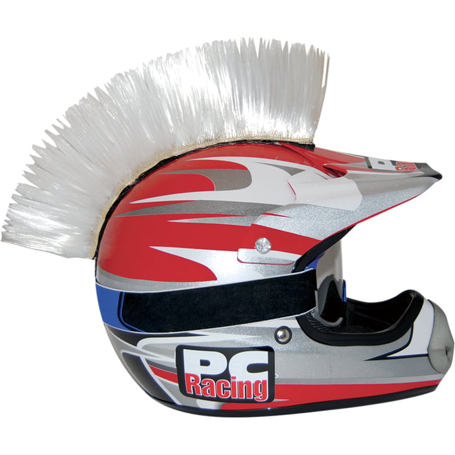 Pc racing Helmet Mohawk - White