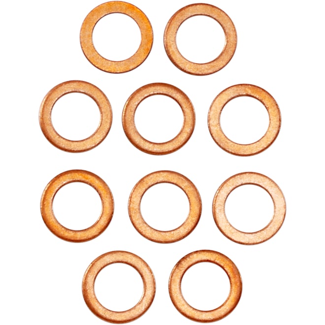 James gasket Lower Fork Leg Copper Washers - 10-Pack