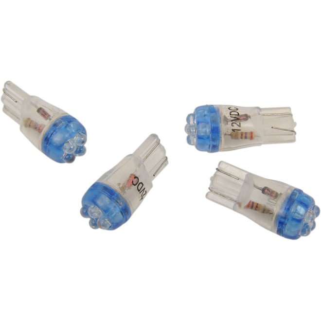 Drag specialties Mini Wedge LED Bulbs - Blue