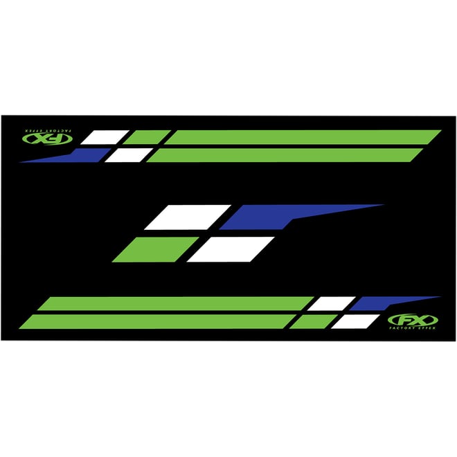 Factory effex Door Mat - Green - Kawasaki Factory effex Door Mat - Green - Kawasaki