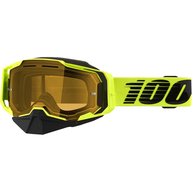 100% Armega Snow Goggles - Nuclear Citrus - Yellow