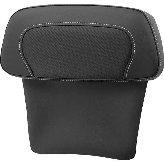 Saddlemen Chopped Tour Pak Backrest Pad - RoadSofa™ - Carbon Fiber Inset - FLT/FLH '14-'23