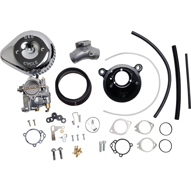 S&s cycle Super G Carburetor with Stealth Air Cleaner Kit - Chrome - Twin Cam