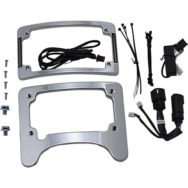 Custom dynamics License Plate Frame/Turn Signal Eliminator - Chrome