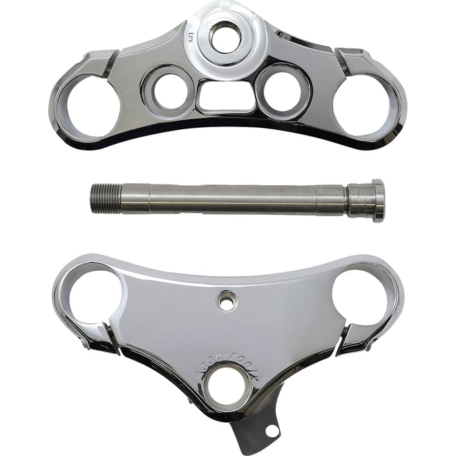 Accutronix Elite Triple Tree - Chrome - 49 mm - 5° Rake