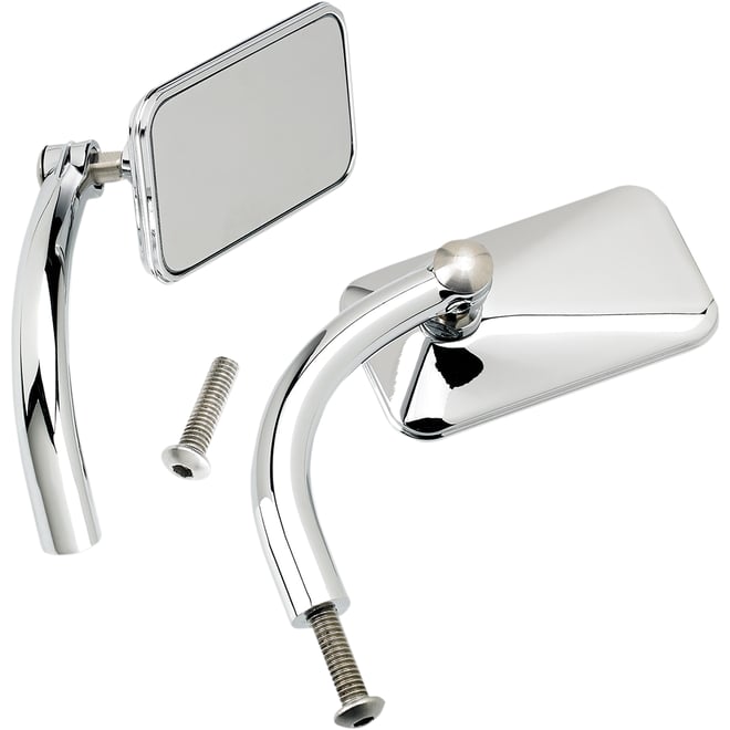Biltwell Rectangular Mirrors - Chrome