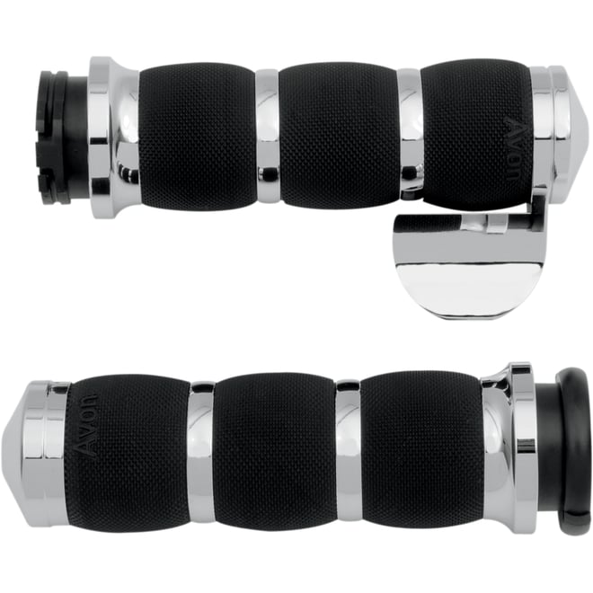 Avon grips Grips - Air Cushion - Throttle Boss - Chrome