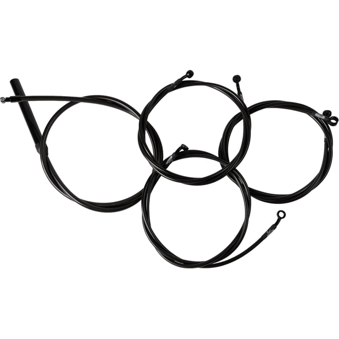 La choppers Handlebar Cable/Brake Line Kit - Complete - 18" - 20" Handlebars - Midnight La choppers Handlebar Cable/Brake Line Kit - Complete - 18" - 20" Handlebars - Midnight