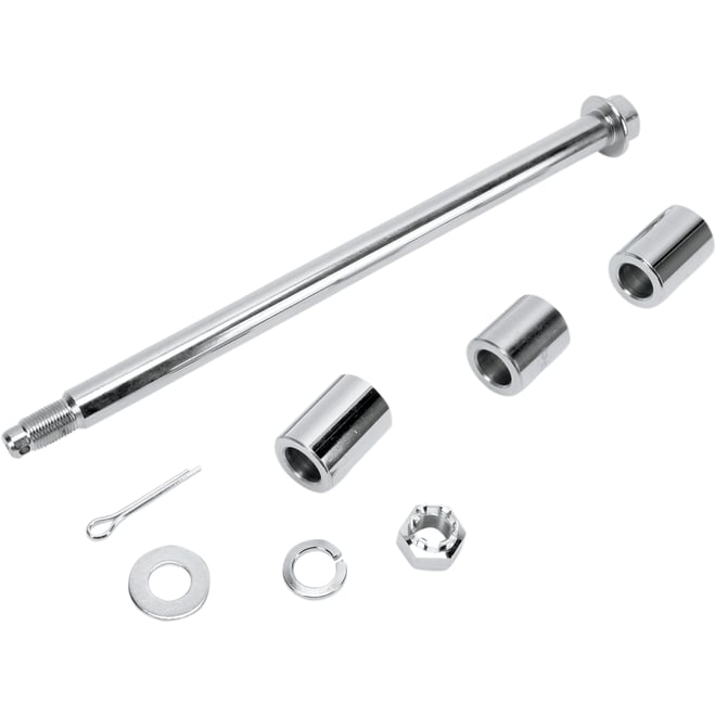 Drag specialties Axle Kit - Rear - Chrome - '00-'05 Dyna Drag specialties Axle Kit - Rear - Chrome - '00-'05 Dyna