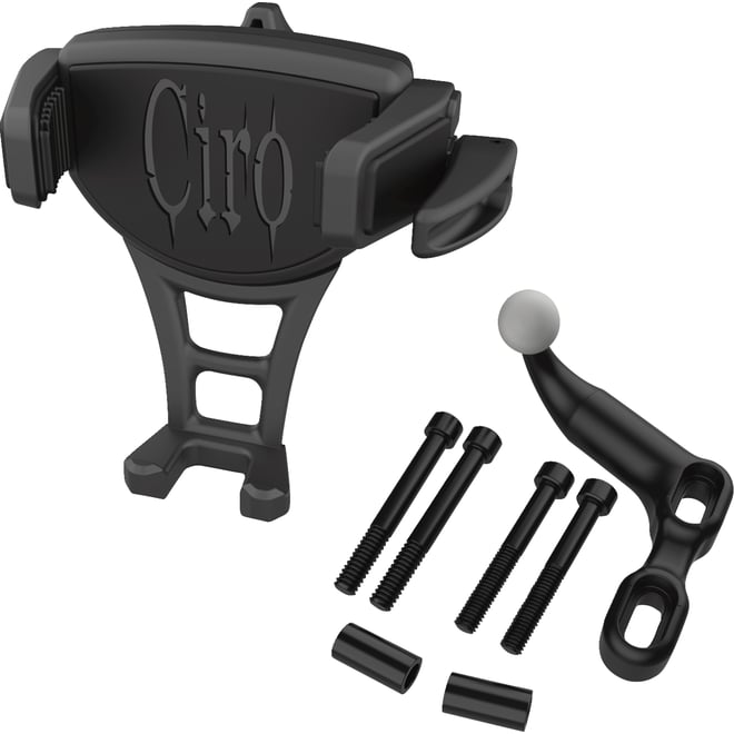 Ciro Phone Holder - Constrictor - Black - Black Offset Perch Mount Ciro Phone Holder - Constrictor - Black - Black Offset Perch Mount