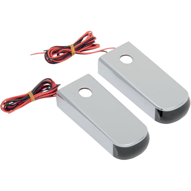 Alloy art LED Strut Light - Red/Smoke Softail