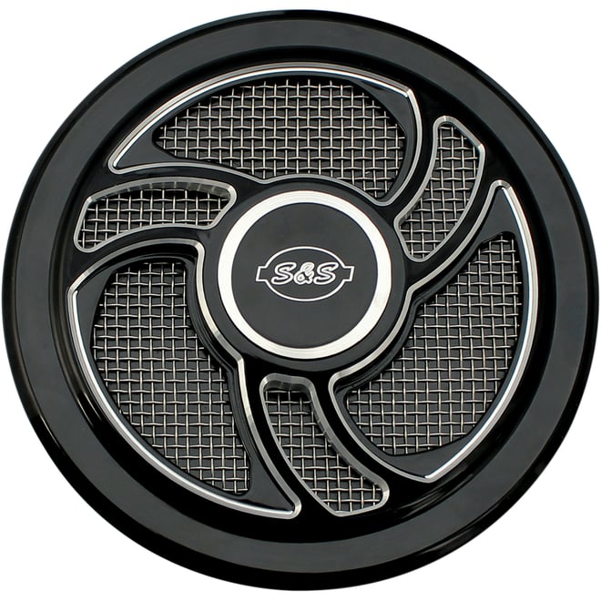 S&s cycle Air Cleaner Cover - Torker - Black