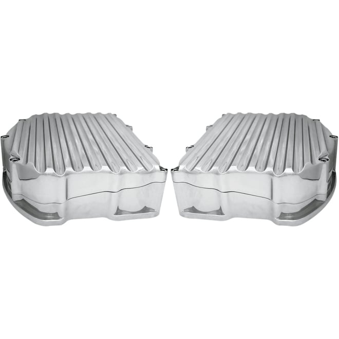 Covingtons Rocker Box Valve Covers - Finned Chrome
